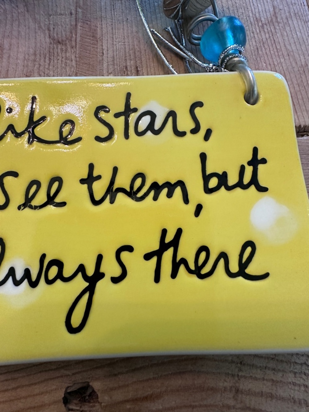 Good Friends Are  Like Stars Ceramic Plaque Sandra Magsamen Yellow Dept 56 NWT - Picture 12 of 14